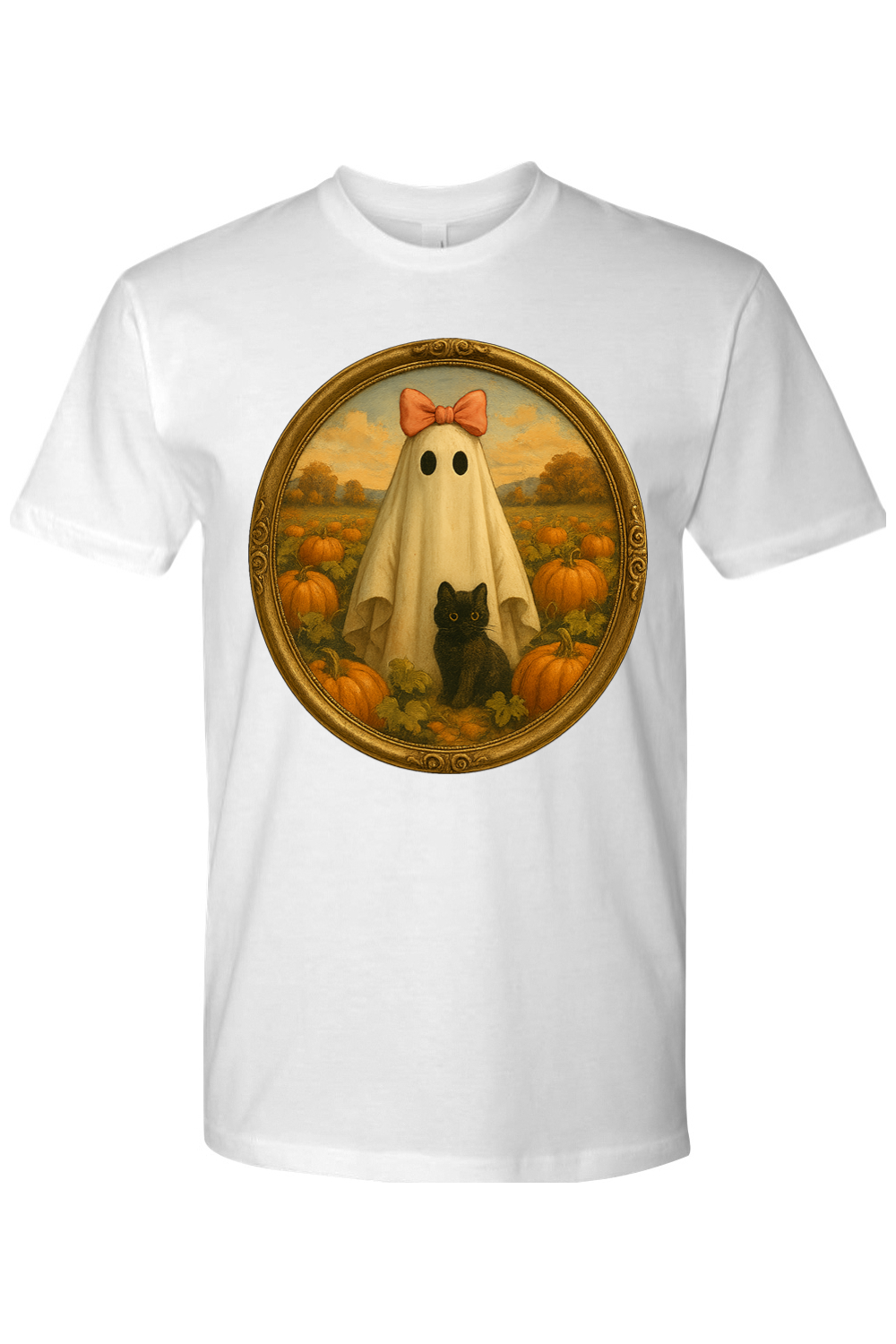 Girlie Ghost Pumpkin Patch T-Shirt