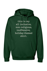 Dark green Christmas hoodie with 