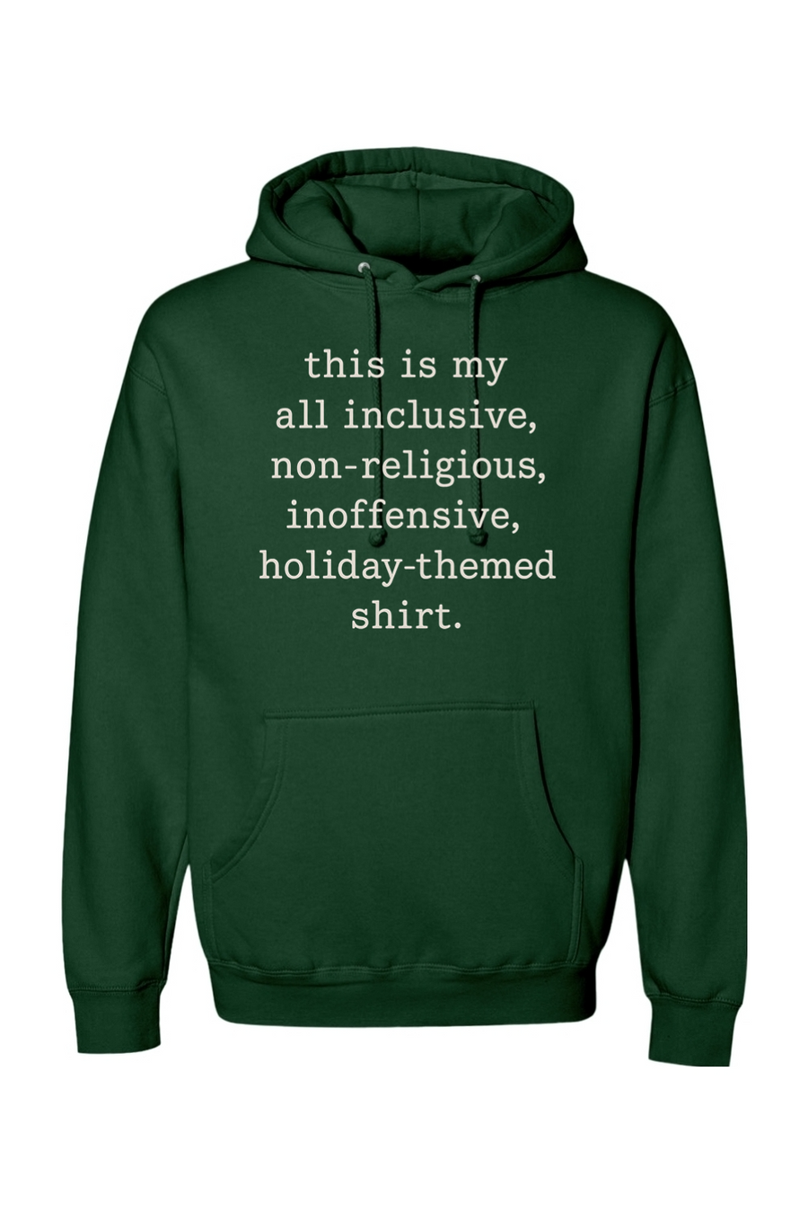 Dark green Christmas hoodie with 