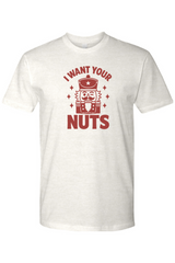Light cream funny Christmas t-shirt with 
