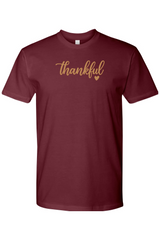 Maroon Thanksgiving t-shirt with 