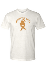 Light cream Christmas t-shirt with 