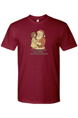 Burgundy Christmas t-shirt with 
