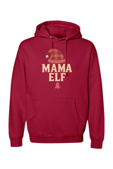 Red Christmas hoodie with 