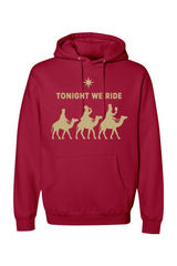 Red religious Christmas hoodie with 