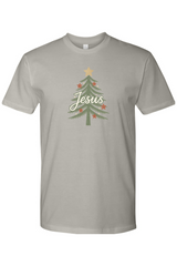 Gray grey Christmas t-shirt with 