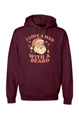 Maroon Christmas hoodie with 