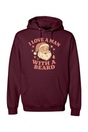 I Love a Man with a Beard Santa Hoodie