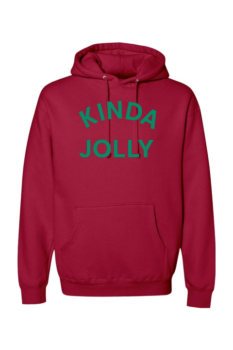 Red Christmas hoodie with 