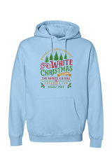 Light blue Christmas hoodie with 