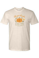 Beige cream Thanksgiving t-shirt with 