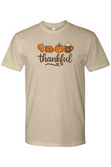 Dark beige Thanksgiving T-shirt with 