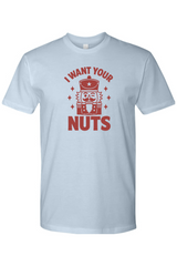 Light blue funny Christmas t-shirt with 