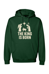 Dark green religious Christmas hoodie with 
