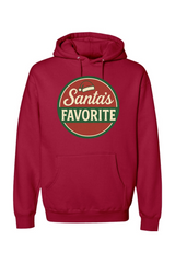 Red Christmas hoodie with 