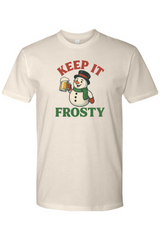Cream Christmas T-shirt with 