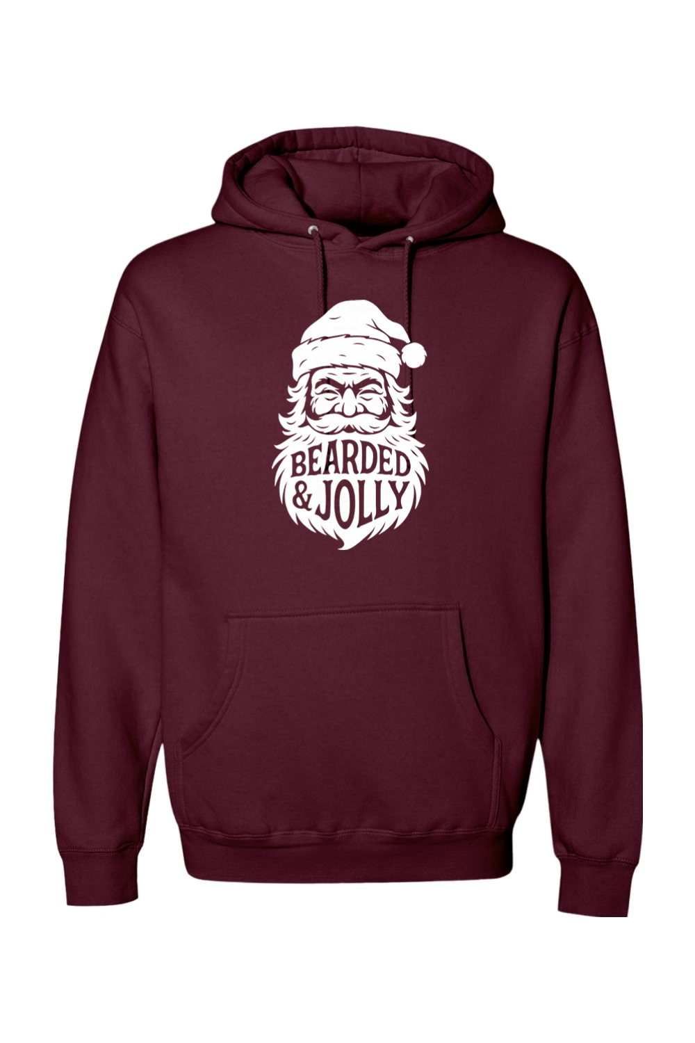 Bearded & Jolly Santa Hoodie