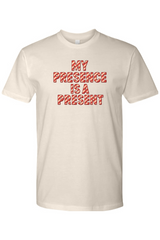 Beige Christmas t-shirt with 