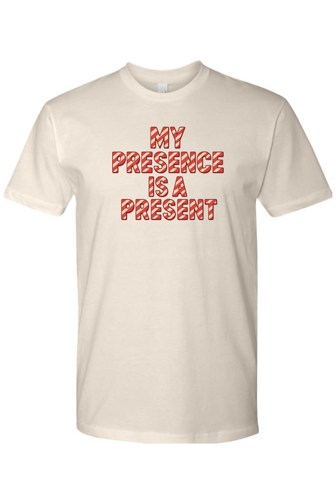 Beige Christmas t-shirt with 