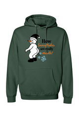 Pine green Christmas hoodie with 