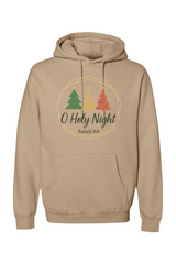 Dark beige Christmas hoodie with 