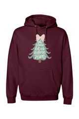 Maroon Christmas hoodie with 