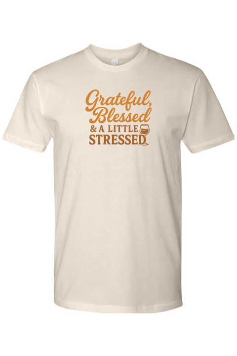 Cream beige Thanksgiving t-shirt with 