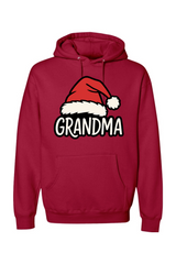 Red Christmas hoodie with 