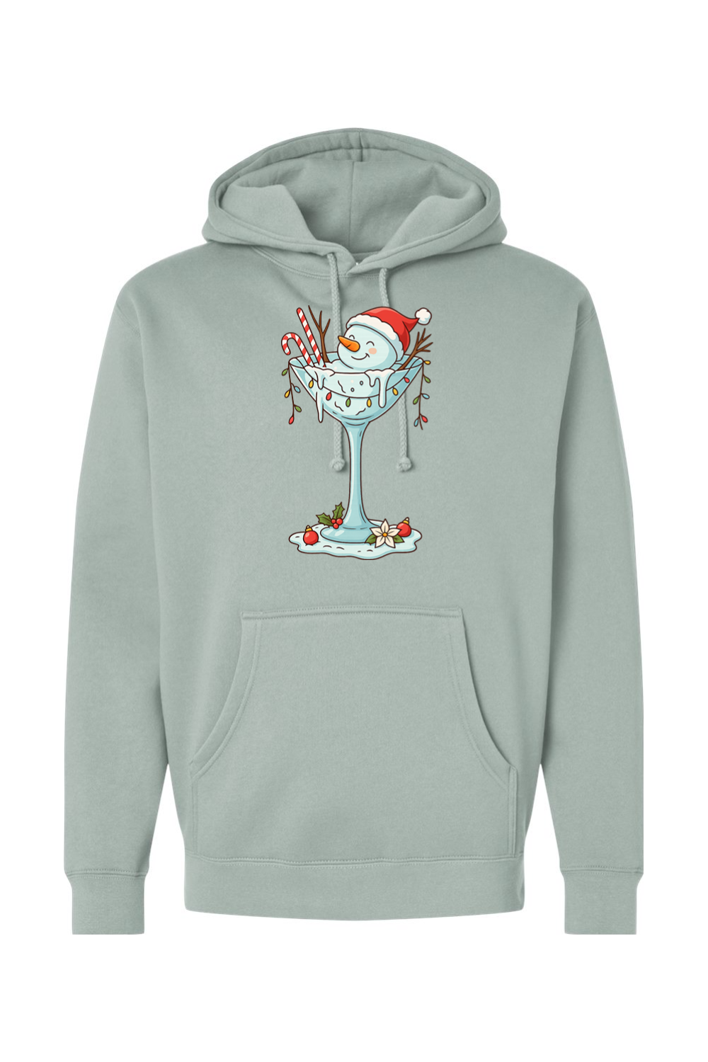 Melted Martini Snowman Hoodie