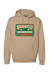 Dark beige vintage Christmas hoodie with 