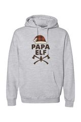 Heather gray Christmas hoodie with 