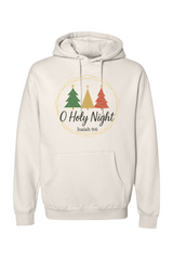 Cream religious Christmas hoodie with 