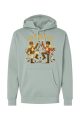 Light green Christmas hoodie with 