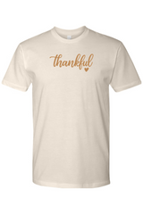 Cream beige Thanksgiving t-shirt with 