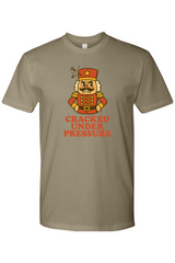 Olive green vintage Christmas t-shirt with 