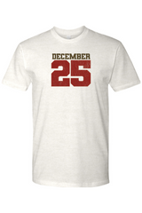 Light cream Christmas t-shirt with 