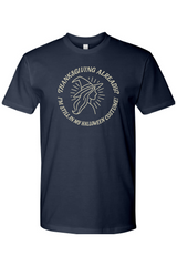 Navy blue Thanksgiving t-shirt with 