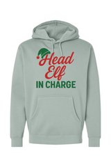 Light green Christmas hoodie with 