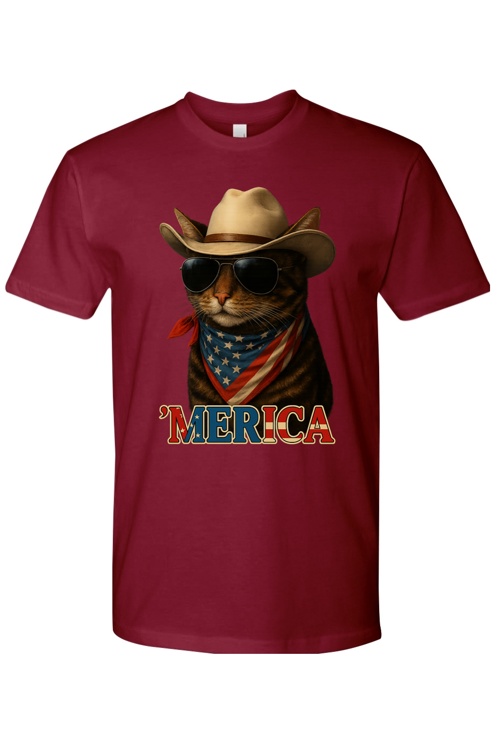 'Merica Cowboy Cat T-Shirt
