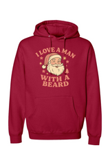 Red Christmas hoodie with 