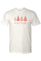 Light cream Christmas t-shirt with 