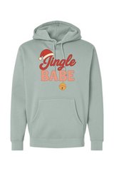Light green Christmas hoodie with 