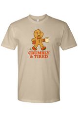 Dark beige vintage Christmas t-shirt with 