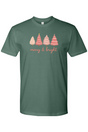 Merry & Bright Christmas Tree T-Shirt