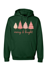 Dark green Christmas hoodie with 