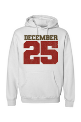 White Christmas hoodie with 