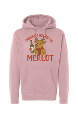 Pink Christmas hoodie with 