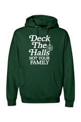 Dark green Christmas hoodie with 