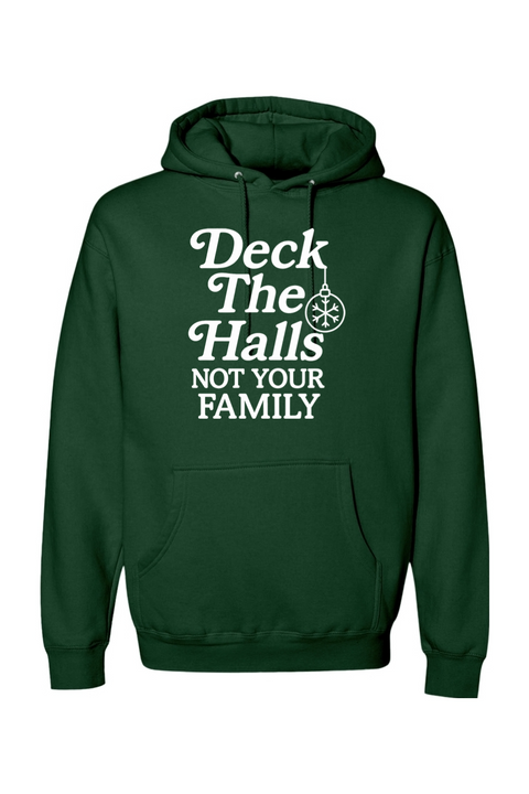 Dark green Christmas hoodie with 