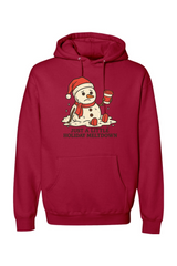 Red Christmas hoodie with 